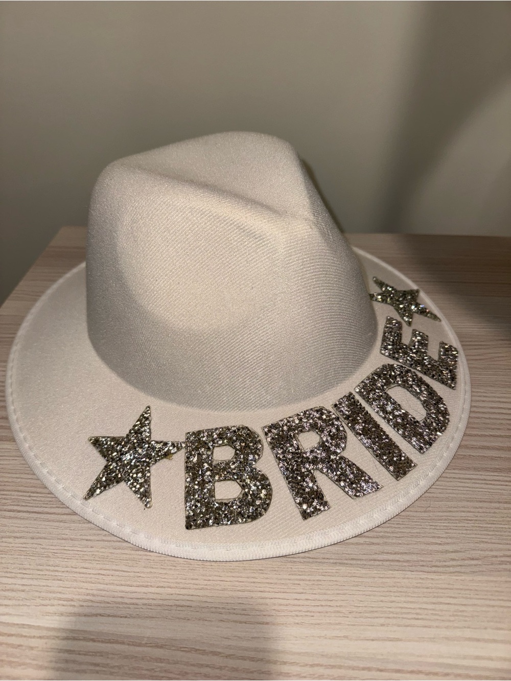 NEW Bridal Embellished Hat with Sparkle Lettering